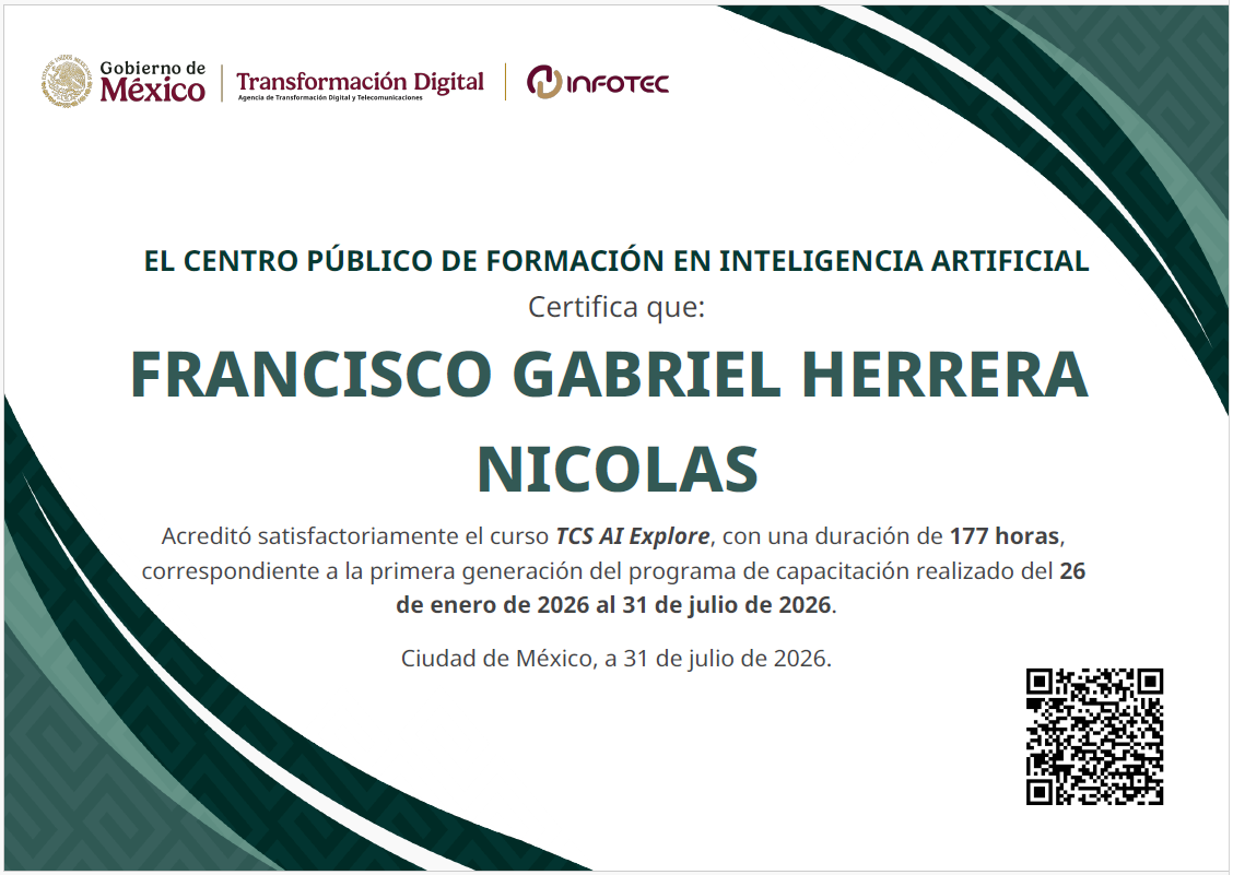 Certificado: TCS AI Explore